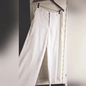 🥝HOST PICK🥝 Club Monaco Off White Wide Leg Trousers Pants Linen Blend Size  M